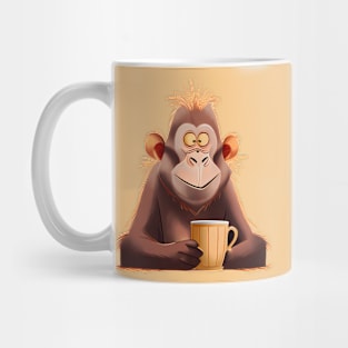 monkey with cup Mug